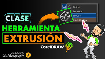 💚 Tutorial ▶ Herramienta EXTRUSIÓN en CorelDRAW @DelcaX