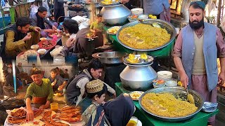 Famous Street food of Jalalabad Talashi chowk Afghanistan | Motta chawal | Fish fry | Samosa Pakora