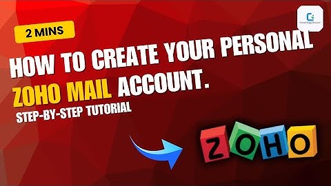 How to create your personal Zoho Mail account (2025)