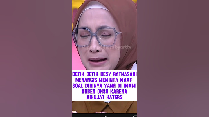 Desy mintaa maaf soal di imami Ruben #rubenonsu #sarwendah #betrandpeto #raffiahmad