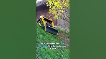 Powerful Vigorun VTLM800 remote controlled tracked weed mower for slope mowing #mowing #hills