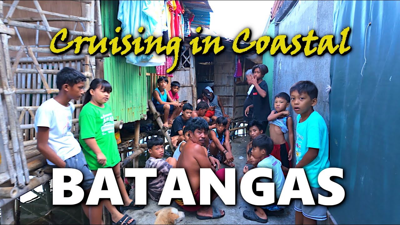 Walking Along Coastal Batangas City  Coastal Life Scenes in Batangas City Batangas Philippines 4K