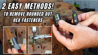 2 Easy Methods! To Remove a Rounded Hex Fastener with Gripedge Extractors