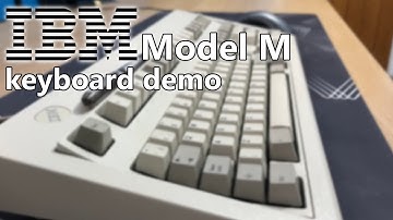 IBM Model M Clicky Keyboard Demonstration and Typing Sound | Richard Holliday | #IBMModelM
