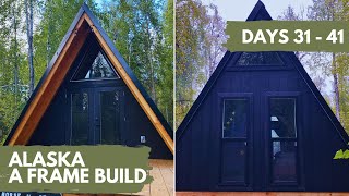 Building an Off Grid A-Frame Cabin in Alaska - TIMELAPSE - Episode 5