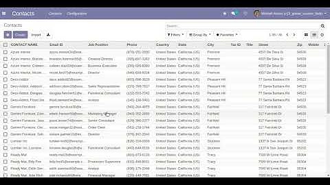 Global Custom Fields - Tree View Odoo