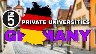 Top 5 private Universities in germany || Best private universities in germany || HTA