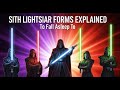 All SITH LIGHTSABERS Explained To Fall Asleep To | Star Wars Explained