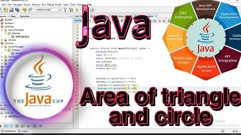 Java Bangla Tutorials 06 : Area of triangle and circle