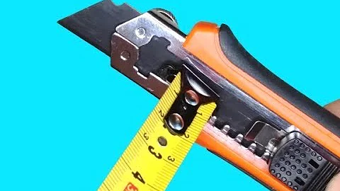Фишки и секреты обычного строительного ножа