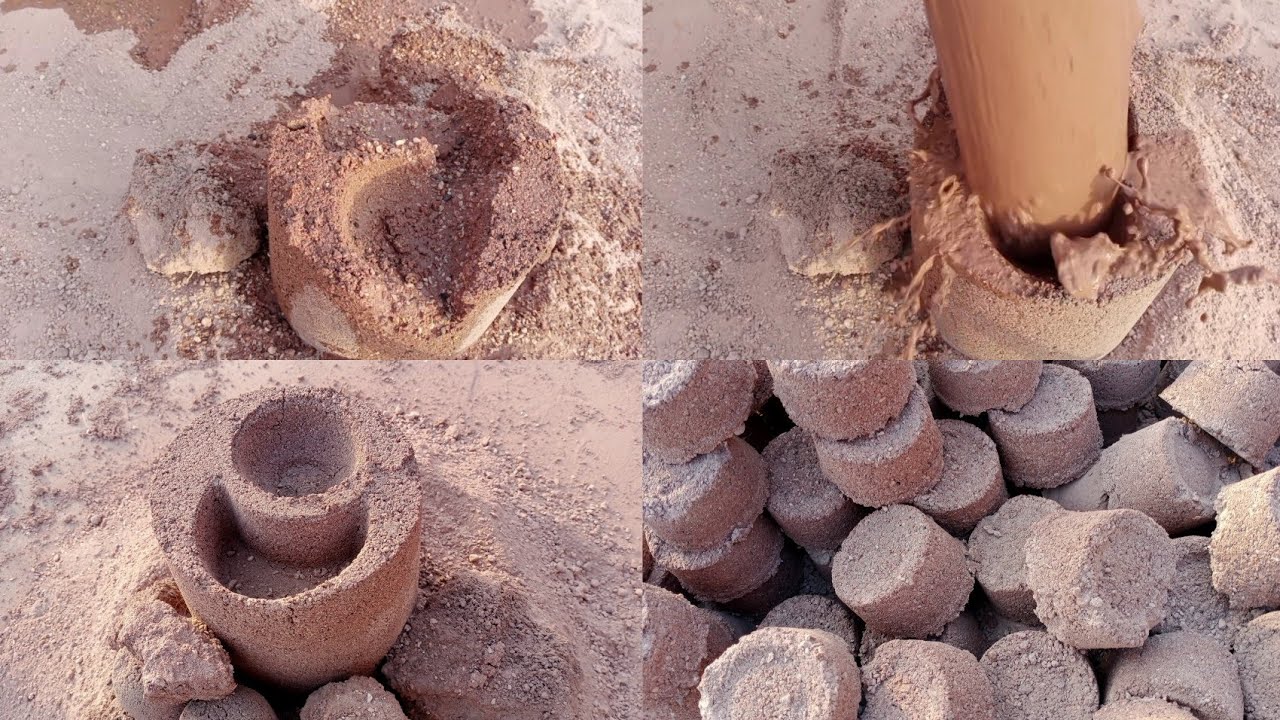 ASMR: 2nd Eid Special💞 Video Red Grainy Sand Crispy Dry Crumbling Paste Pouring on Shapes#asmr#crush