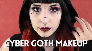 cyber goth makeup look - cyber goth makeup tips