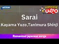 Sarai  kayama yuzo tanimura shinji romaji karaoke with guide