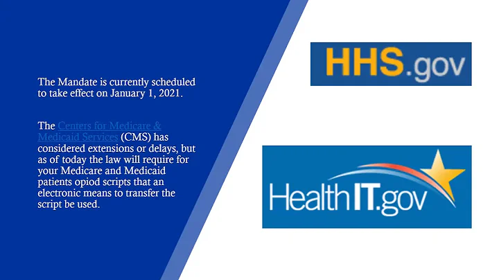 Electronic Prescribing for Controlled Substances (EPCS) mandate