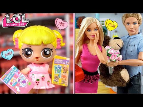 Barbie LOL Baby Goldie Valentines Day Story - Omg Dolls Wedding