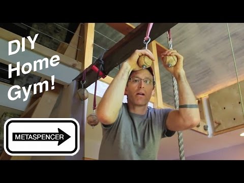 DIY Home Gym Workout Room For Climbing, Crossfit & Gymnastics