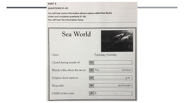 Listening Practice - A2 CEFR - Cambridge KET 5 Test 1 Part 5