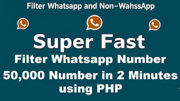 Filter WhatsApp and Non-WhatsApp Numbers Super Fast | 50,000 Numbers in 2 Minutes | No Number Ban