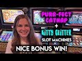 NICE BONUS WIN! Kitty Glitter Slot Machine!! - YouTube