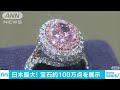 8億円のダイヤに3000万円の眼鏡　日本最大の宝飾展(18/01/24)