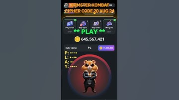 Hamster Kombat Daily Cipher Code | 20 AUG | Unlock 1M Coins #HamsterKombat 🐹🔥 #ciphercodes