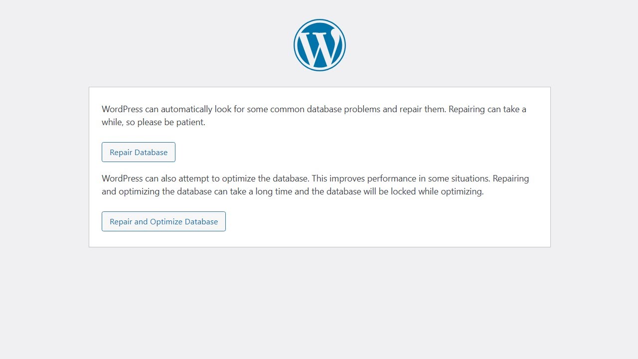 How to Repair and Optimize WordPress Database - YouTube