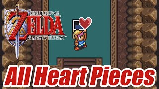 The Legend of Zelda: A Link to the Past - All Heart Pieces