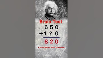 Brain Test 17 | Solve this Math Quiz |#iqtest #IQ #braintest #riddles #mathstricks #genius #logic