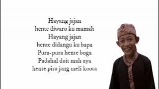 Mahesa - Hayang Jajan | Lirik Lagu