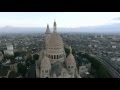 La basilique du sacrcoeur de montmartre vue du ciel