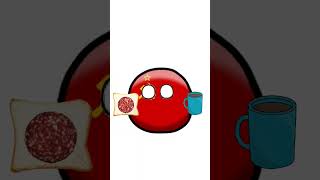 Кто пьет чай с бутербродом #countryballs