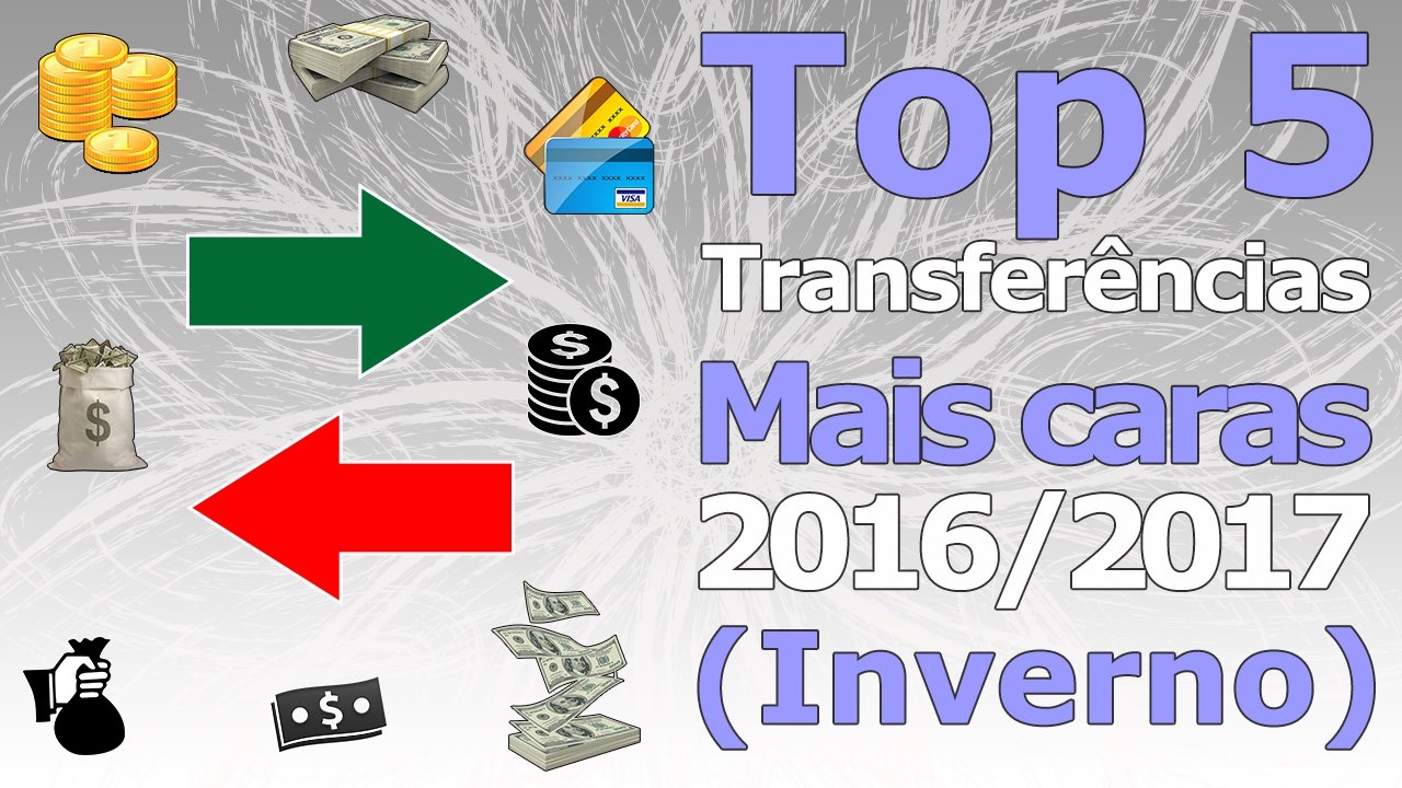 Top 5 - Transferências mais caras 2016/2017 (Janela de inverno) football score