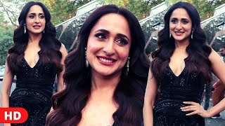 Pragya Jaiswal Looking Stunning In Black Plunging Neckline Outfit At BiggBoss15 Weekend Ka Vaar