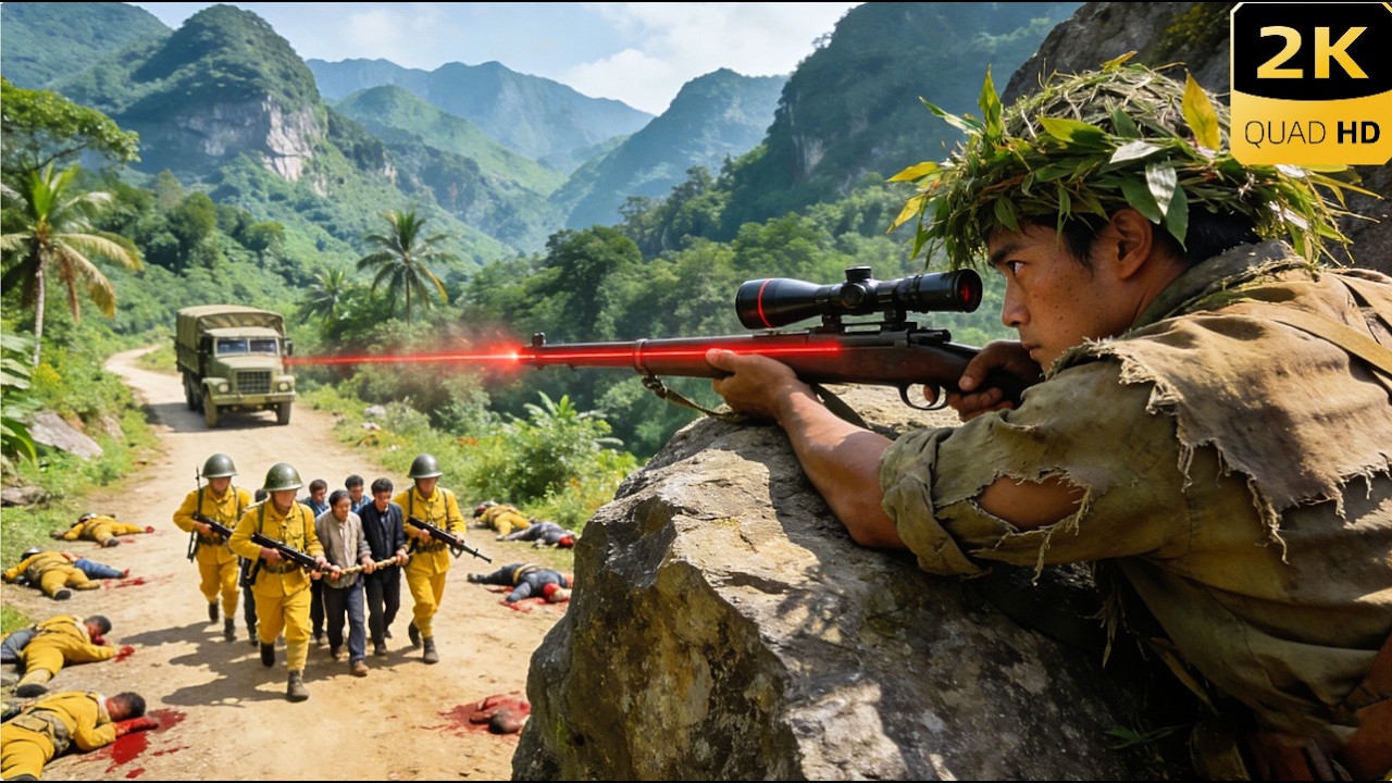 【高燃抗日電影】日軍抓走無辜百姓，誰知叢林深處神槍手從天而降彈無虛發，，一槍一個全數伏殺！❗⚔️#抗日 #槍戰 #動作 #抗日電影 #中國電視劇