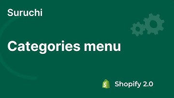 How to setup categories menu | Suruchi - Multipurpose Shopify Theme 2.0