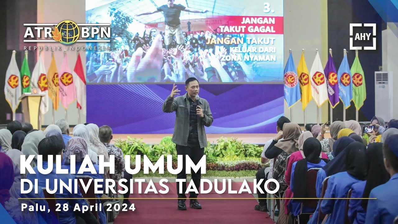 Kuliah Umum di Universitas Tadulako