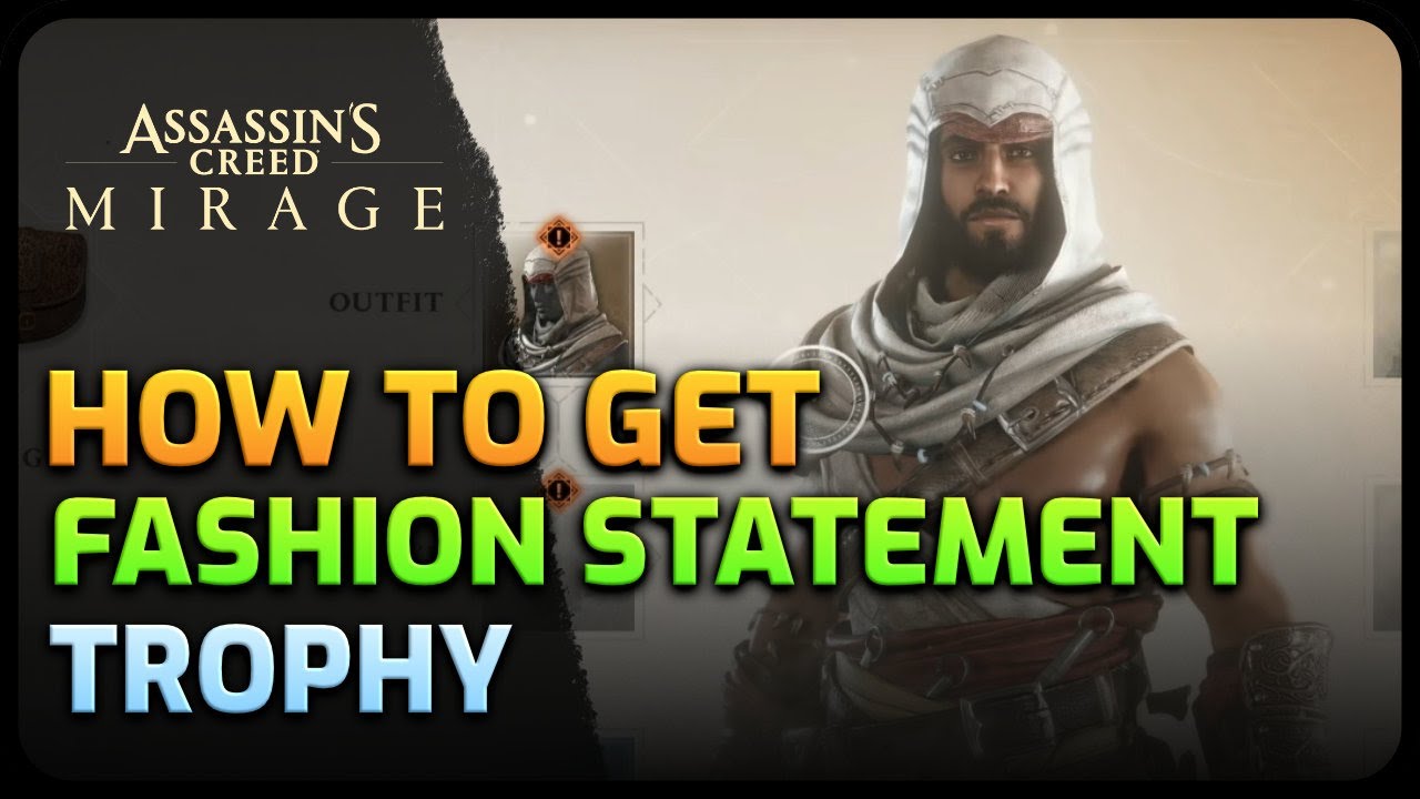 How to get Fashion Statement Trophy / Achievement Assassin's Creed