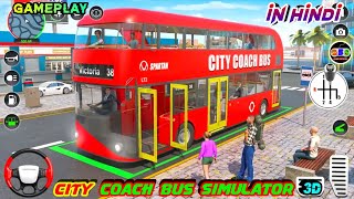 City Coach Bus Simulator 3d Gameplay in Hindi | Bus Simulator 3d Bus Games screenshot 5