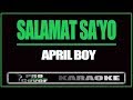 Salamat Sa'yo - APRIL BOY (KARAOKE)