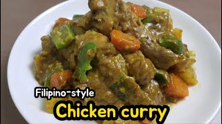 Chicken curry recipe /  filipino style chicken curry / with coconut milk / chicken curry sauce