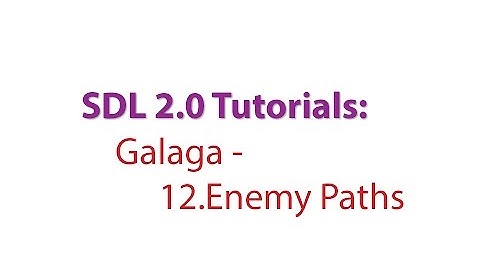 SDL 2.0 Tutorials: Galaga - 12.Enemy Paths using Bezier Curves