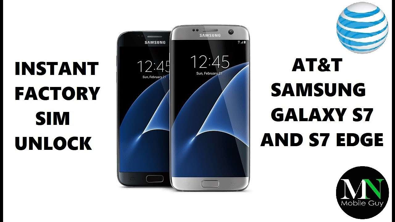 Unlock CODE/PIN AT&T USA Samsung Galaxy S7 SM-G930A OFFICIAL UNLOCK SERVICE 