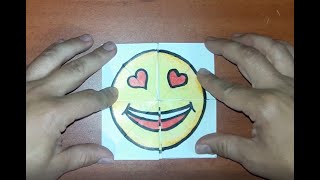 Tutorial origami Emoji que cambia de cara