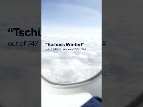 Goodbye Winter: Flying Over China In a Lufthansa 747-8i