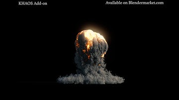 Medium Resolution Explosion Example: Utilizing the KHAOS add-on for Blender 3d