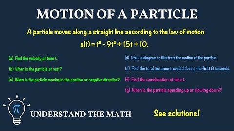 Example: Motion of a Particle | Calculus & Physics