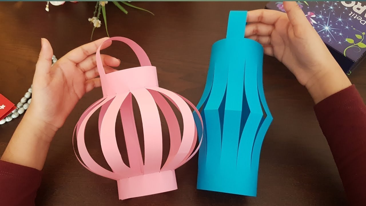 DIY Paper Lanterns for Ramadan decoration|Ramadan crafts||DIY Ramadan  decoration|Eid decoration2020 - YouTube