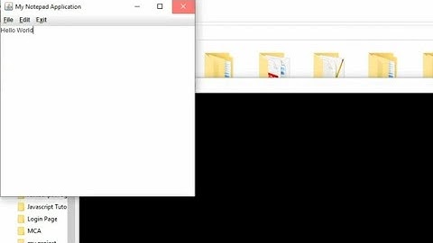Java Swing creating Text editor like Notepad