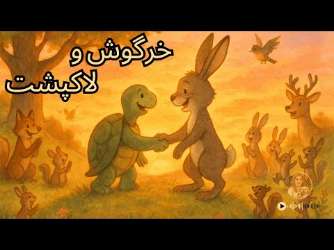 خرگوش و لاک پشت داستان کودکانه فارسی با پیام صبر و پشتکار قصه آموزنده برای کودکان
