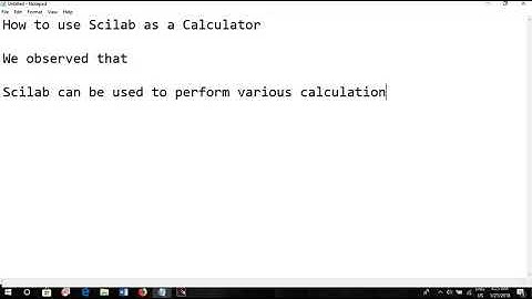 SCILAB TUTORIAL | ONLINE CALCULATOR | SCILAB CODE